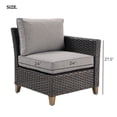 thumbnail image 6 of Grand Patio Outdoor Furniture, Patio Wicker Left Arm Sofa, Gray, 6 of 7