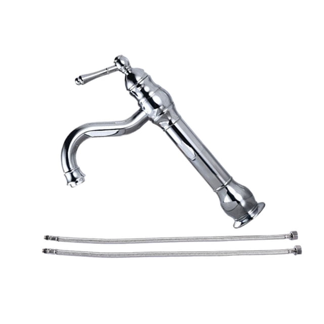 Sink Faucet Basin Tap Kitchen Gadget Home Improvement Hole Kitchen Gadget Exquisite Exquisite Handy Installation Antique Vessel One Hole Cold Hot Type 3