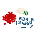 thumbnail image 2 of Tarjetas y contadores Montessori Entrenamiento Aprendizaje temprano de matemáticas Manipuladores de matemáticas para Estilo A, 2 of 9