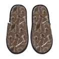 thumbnail image 1 of Balery Coffee pots Pantuflas de Casa de Felpa Silenciosas con Diseño Estampado, Zapatillas Cómodas Antideslizantes de Algodón para Interior-Medium, 1 of 8