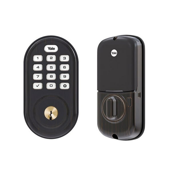 Yale YRD216HA20BP Assure Lock Push Button Deadbolt with ZigBee Oil
