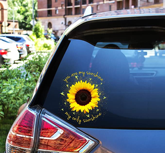 Sunflower Monogram 5" Vinyl Decal sticker for windshield car truck suv window