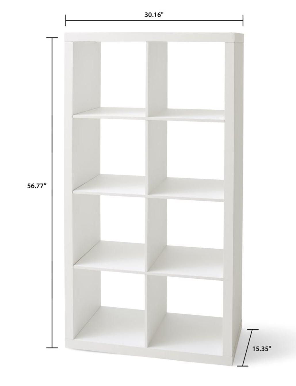 Hometrends Unité de Rangement à 8 Cubes Blanc