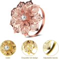 thumbnail image 6 of vnanda Heavy Duty Napkin Ring 6pcs/set Hollow Flower Napkin Ring Stainless Steel Dinner Napkin Holder Wedding Party Supplies, 6 of 8