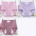 thumbnail image 4 of BOOMILK 3 Pack Period Underwear for Women High Waisted Leakproof Cotton Panties Hygroscopic Comfort Menstrual Briefs, 4 of 6