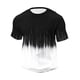 thumbnail image 4 of Ceisia Men's Summer Casual Slim Fit Crew Neck Short Sleeve T-Shirt Black White Gradient Meteor Waffle Knit Stretch Fabric Black L Gifts, 4 of 8