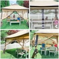 thumbnail image 3 of Yescom 11x11ft Pop-Up Gazebo Tent with Netting Carry Bag Carry Bag Party Home Backyard, 3 of 9