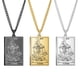thumbnail image 1 of Dawapara-Juego de cartas de Tarot, collar con colgante, tarjetas de Tarot de Arcana mayor, joyería de acero inoxidable Fivean unisex, 1 of 2