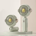 thumbnail image 2 of Mini Fan 500Mah Rechargeable Personal Fan Summer Creative Usb Charging Portable Silent Keychain Mini Fan Handheld For Travel Walking Hiking, 2 of 4