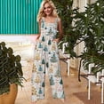 thumbnail image 5 of pstuiky Christmas Outfits for Women, Women Christmas Overalls Print Loose Adjustable Overalls Wide Leg Belt Pocket Overallschristmas Jumpsuit for Women, 5 of 9