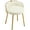 Beige, variant on Furniliving Modern Accent Chairs, Vanity Chair with Gold Legs, Footrest Stool for Living Room, Pink
