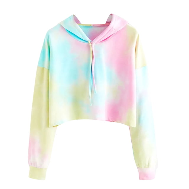 Chandail à Capuche pour Femmes, Chandail Imprimé Patchwork, Manches Longues, Chandail-Over, Blouse