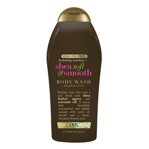 Ogx Hydrating Moisture Plus Shea Soft and Smooth Body Wash, 19.5 Oz, 6