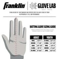 thumbnail image 5 of Franklin Sports MLB Large Batting Gloves, Natural II Black and Black, Youth, 5 of 7