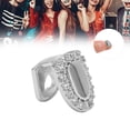 thumbnail image 1 of Hip Hop False Tooth Decoration For Men Women, Fits Most Tooth Sizes, Brass Base, Gold Plated, Fashionable Style, Convenient To Wear, 1 of 8
