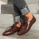 thumbnail image 5 of Zapatos casuales cómodos de vendaje con punta en punta para mujer Zapatos individuales de tacón bajo cómodos y sólidos Wmkox8yii FOPL1771, 5 of 7