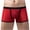 Red, variant on IROINNID Men's Boxer Underpants Gold Dot Mesh Striped Breathable Hip Solid Color Underwear