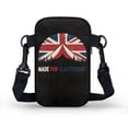 thumbnail image 2 of HELLHERO Glastonbury Festival Union Jack Adjustable Crossbody Bag, Lightweight, Travel Polyester 4.33x1.97x7.09, 2 of 7