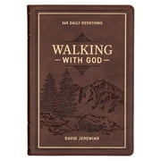 DAVID JEREMIAH Devotional Walking with God Large Print Faux Leather (Other)