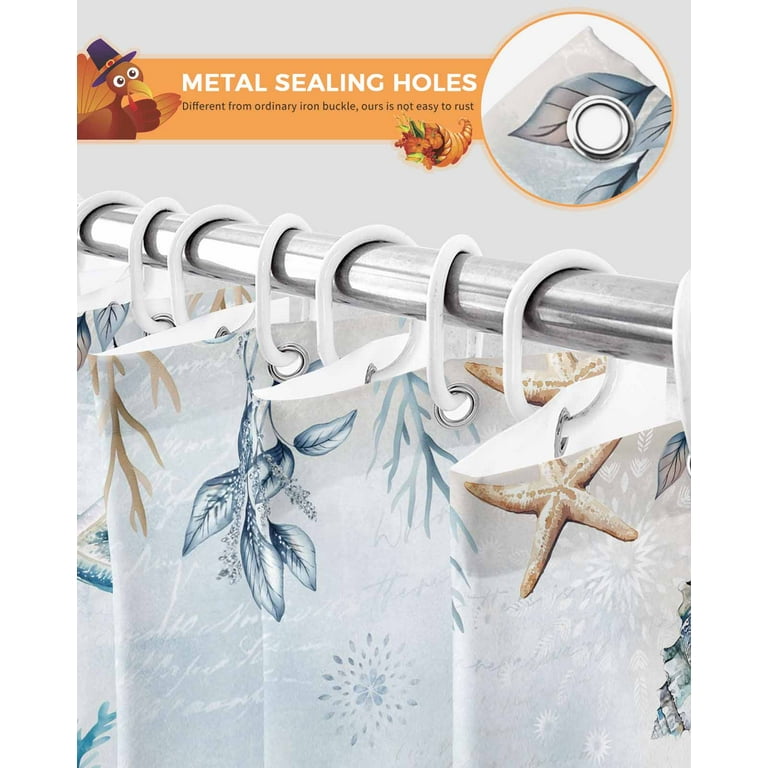 Thanksgiving Dog Shower Curtain Set ,Waterproof Fabric Shower Curtains Fall Pumpkin Shower Curtains For Bathroom Bathroom Decor 72 X78