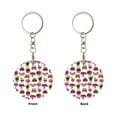 thumbnail image 2 of Naloa Halloween Mouth Print Round Keychain Keychain Key Ring, Key Tag, Key Chain Bulk for Gift Accessories (Round), 2 of 7