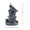 C, variant on Halloween Skull Light Wooden Ghost House, Spooky Illuminated Night Light and Tabletop Decor, Glowing Pumpkin House Ornament