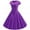 Purple, variant on Aoochasliy Summer Dresses for Women Vintage Short Sleeve Swing 50s Housewife Casual Evening Party Prom Dress Summer!