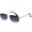 Black, variant on Rimless Sunglasses Gold Frame Pink Lens UV400 Protection Fashion Shades Lentes