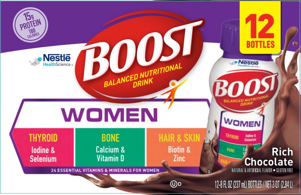BOOST Womens Chocolate 12pk