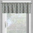 thumbnail image 2 of Ambesonne Floral Valance Pack of 2, Abstract Ornament Tile, 54"X12", Dark Blue Pale Mustard, 2 of 5
