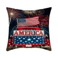 thumbnail image 6 of Diceymbol Patriotic Square Pillow Cover Machine Washable Polyester Cushion Case for Memorial Day Decor, 6 of 8