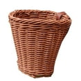thumbnail image 2 of Christmas Clearance Hilingoto Brown Imitation Rattan Bicycle Basket Storage Basket, Children'S Bicycle Basket Shopping Basket, 2 of 2