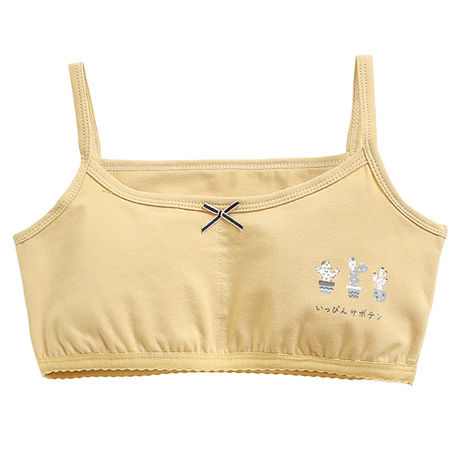 Lot De 3 Soutiens-gorge De Sport Zupora | Pour Filles 5-13 Ans, Non Rembourré, Double Couche, Ajustable