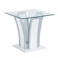 thumbnail image 2 of Furniture of America Manhattan Metal 3-Piece Coffee Table Set in White, 2 of 5