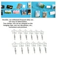 thumbnail image 3 of 12 Pack Metal Note Holder, Dual Side Card Holder Clips Memo Display Clamp with Strong Grip Table Sign Holder Memo Clip Card Paper Menu Clip for Photo,Memo,Banquet,Wedding, 3 of 7