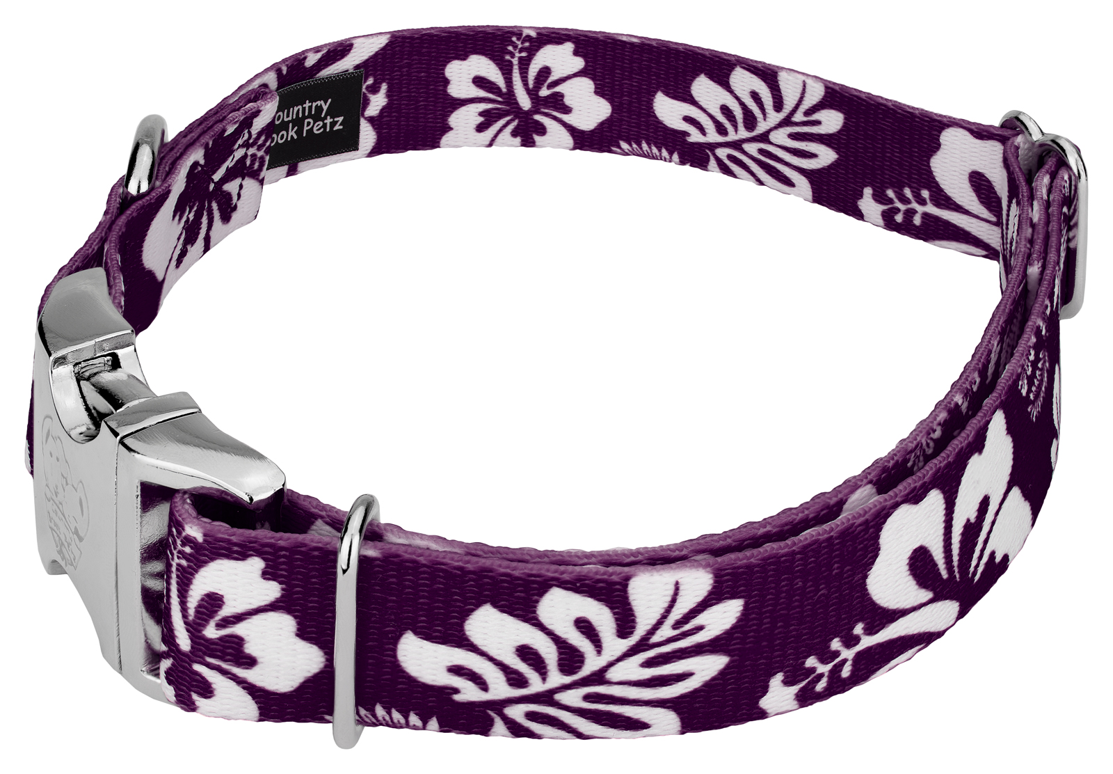 Country Brook Design&reg;  Purple Hawaiian Premium Dog Collar & Leash - image 3 of 6