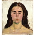 thumbnail image 3 of Ferdinand Hodler 20x22 Black Modern Framed Museum Art Print Titled - Portrait of Lina Crot (1916-1917), 3 of 5