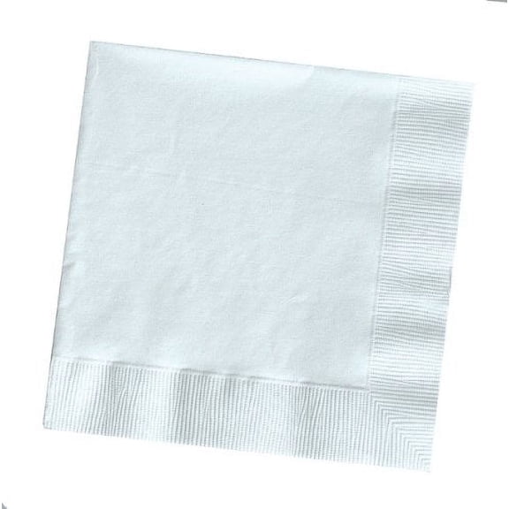 Creative Converting Paper Beverage Napkins, White (57000B)