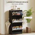 thumbnail image 4 of HOMCOM Armoire à Chaussures Moderne avec 3 Tiroirs Basculants pour 18 Paires de Chaussures, 4 of 10