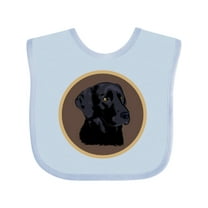 Inktastic Black Lab Dog Labrador Retriever Boys or Girls Baby Bib