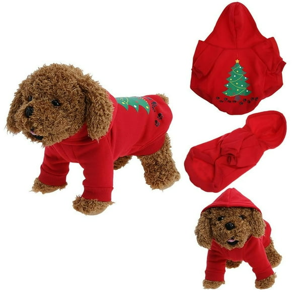 Décor de Noël Animal de Compagnie Chien Tatouage Ours en Peluche Pyjamas Vêtements de Noël Lunettes de Soleil Ornements