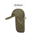 thumbnail image 6 of Eoperou Peaked Hat Unisex Breathable Space-saving Washable Foldable Portable Baseball Hat Neck Protection Camping Climbing Hat for Travel, 6 of 8