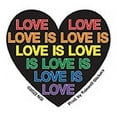 thumbnail image 1 of 2 Stickers, LOVE IS LOVE STICKER - LOVE Heart Weather Resistant Long Lasting In / Out Door Die-Cut Decal STICKER - 2", 2 Pieces, 1 of 1