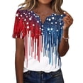 thumbnail image 2 of USA 250th Anniversary T Shirts for Celebrate Anniversary of America Patriotic Veteran Tee America 250 Merchandise Short-Sleeved Top for Woman, 2 of 5