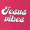 thumbnail image 6 of Wild Bobby Jesus Vibes Inspirational/Christian Women Tri-Blend Racerback Tank Top, Shocking Pink, X-Large, 6 of 6