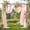 Blush Drapes Curtain, variant on Wedding Arch Draping Fabric 28" x19FT, Sheer Chiffon Fabric Backdrop,1 Panel White Drapes for Wedding Ceremony Decor, Decorative Arch Drapery for Birthday Party Ceiling Curtain Backdrop