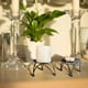 thumbnail image 4 of Namzi - Juego de 3 candelabros de pilar de hierro, decoración pequeña de 2,5 pulgadas adecuada para velas LED y de cera, base de vela cónica, mesa, boda (negro), 4 of 4
