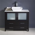 thumbnail image 3 of Fresca Torino 36" Espresso Modern Bathroom Cabinet with Vessel Sink, 3 of 3