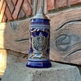 thumbnail image 6 of Oktoberfest Haus Blue Ceramic Germany Eagle Stein Mug with Metal Medallion and Engraved Metal Lid - .6 L, 6 of 7