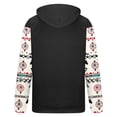 thumbnail image 4 of Penkiiy Men Women Fashion Long Sleeve Hoodie Aztec 3D Print Pullover Sweatshirts 2XL Black, 4 of 4